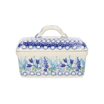 Botervloot Rechthoekig - Blue Garden