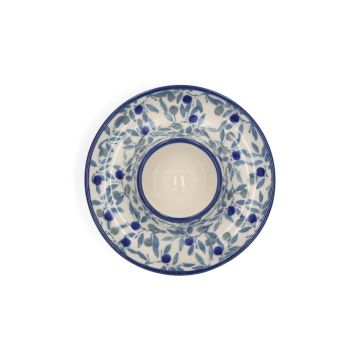 Eierdopje plat - Blue Olive