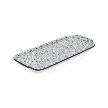 Cakeschaal langwerpig - Blue Olive