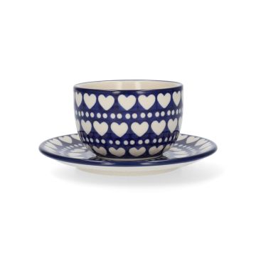 Kop en Schotel 230 ml - Blue Valentine