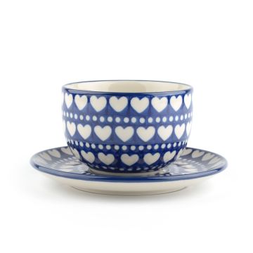 Kop en Schotel 400 ml - Blue Valentine