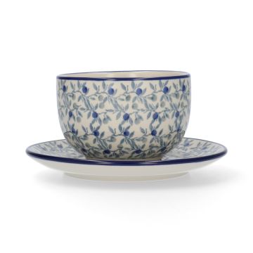 Kop en Schotel 400 ml - Blue Olive