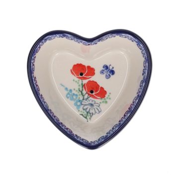 Ovenschaal Hart 160 ml - Poppy Garden