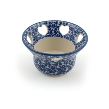 Theelichthouder Hartvormige Gaten - Indigo