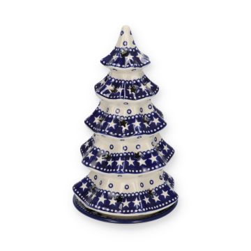 Theelicht Boom 25 cm - Blue Stars