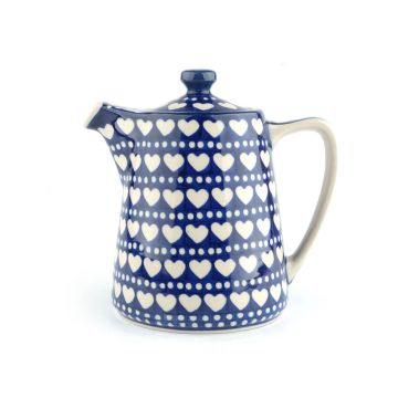 Rechte Theepot 1000 ml - Blue Valentine