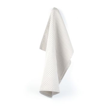 Theedoek Kleine Ruit Grijs