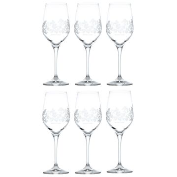 Set van 6 witte wijn Glazen Summer Breeze 350 ml