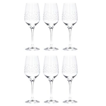Set van 6 witte wijn Glazen Bubble 350 ml