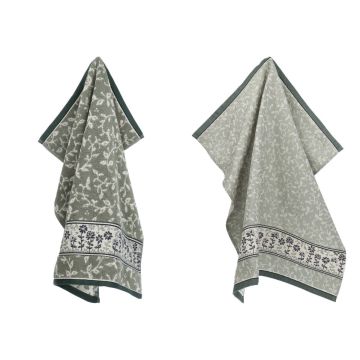 Keukendoek en Theedoek Daydream Donkergroen