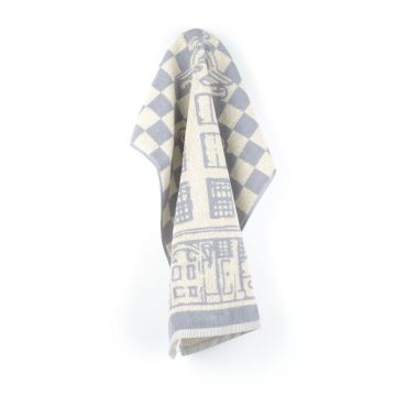 Keukendoek Grachtenpand Grijs
