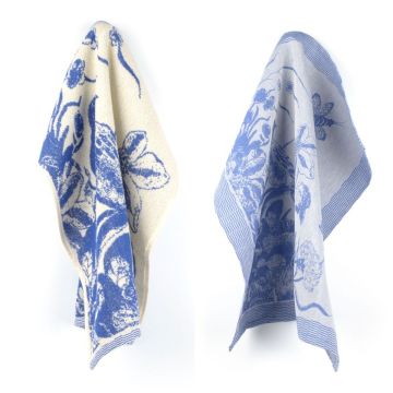 Keukendoek en Theedoek Delfts Blue Bird Koningsblauw