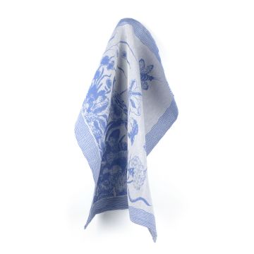 Theedoek Delfts Blue Bird Koningsblauw