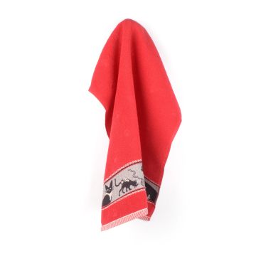 Keukendoek Kat Rood