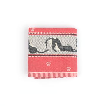 Theedoek Kat Rood 