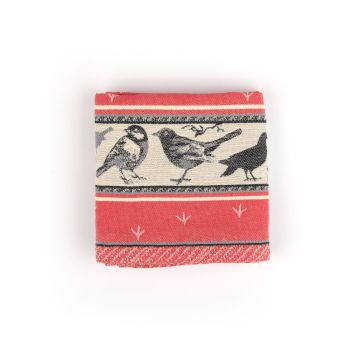 Theedoek Vogel Rood 