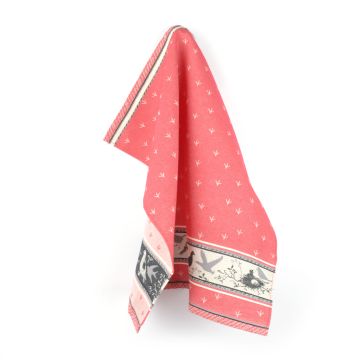 Theedoek Vogel Rood 