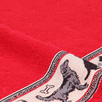 Keukendoek Hond Rood