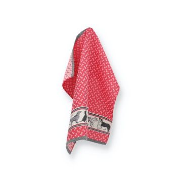 Theedoek Hond Rood