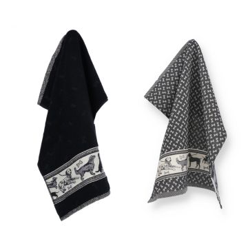 Bestel  Keukendoek en Theedoek Hond Zwart, 6096-6097 , voor  19,90, van Bunzlau Castle Textile