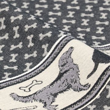 Theedoek Hond Zwart
