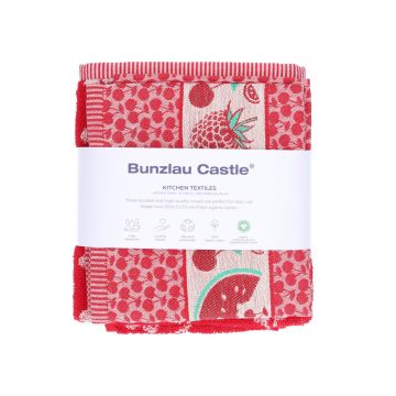 Keukendoek en Theedoek Fruit Rood