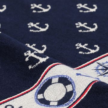 Keukendoek Maritime Donkerblauw 