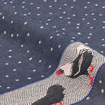 Theedoek Kip Donkerblauw