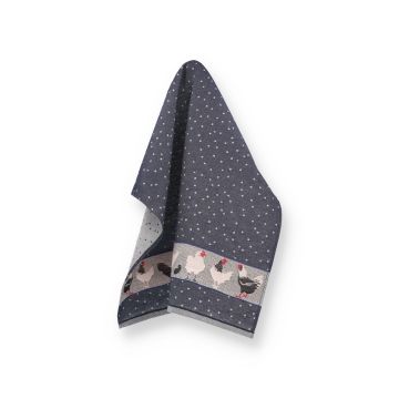 Theedoek Kip Donkerblauw