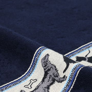 Keukendoek Hond Donkerblauw