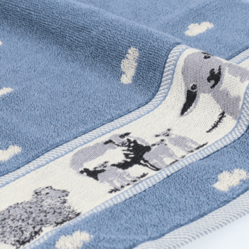 Keukendoek Schaap Grijsblauw