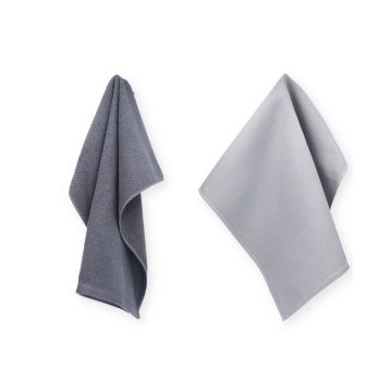 Theedoek Tundra + Keukendoek Forest Grey 