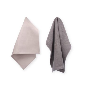Theedoek Tundra + Keukendoek Forest Taupe 
