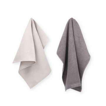 Theedoek Wilderness + Keukendoek Forest Grey 