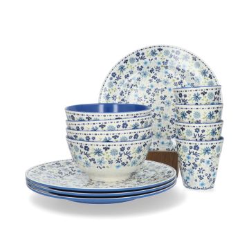 Melamine 12-delige Set - Garden Delight 12-delig