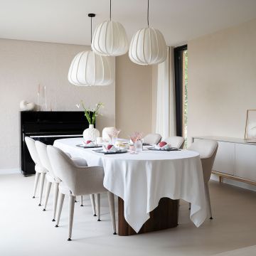 Tafelkleed Desert XL Pearl White 150x350 cm