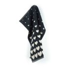 Keukendoek Hart zwart 