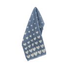 Keukendoek Hart Grijs Blauw